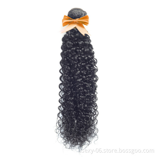 Wholesale Virgin Hair Vendors Grade 8A Raw Malaysian Virgin Curly Hair Bundles Natural Black Human Hair Extention
